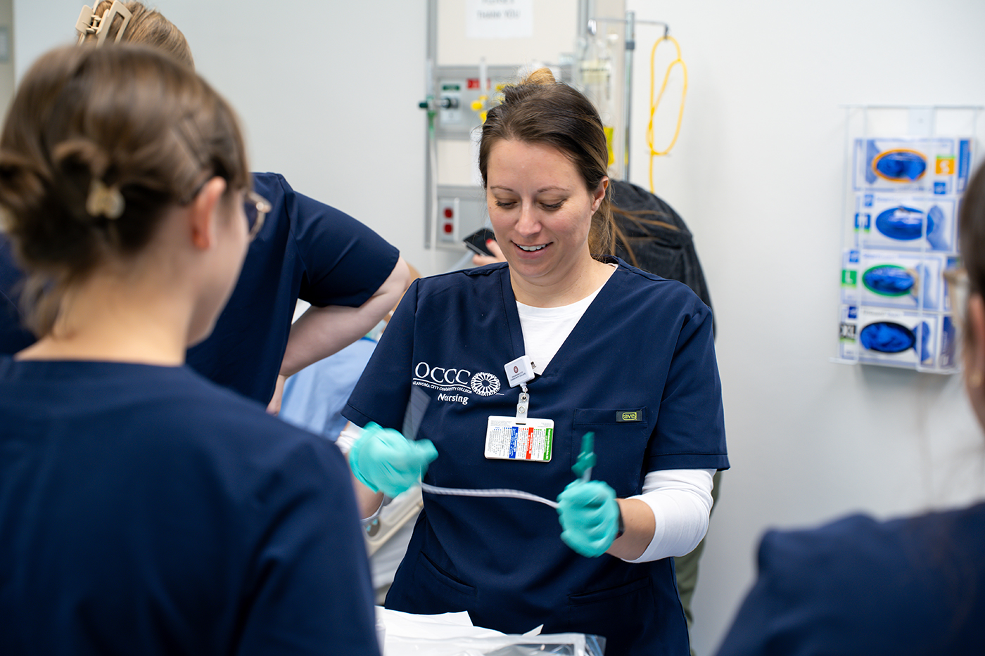 Oklahoma City Community College nursing students.