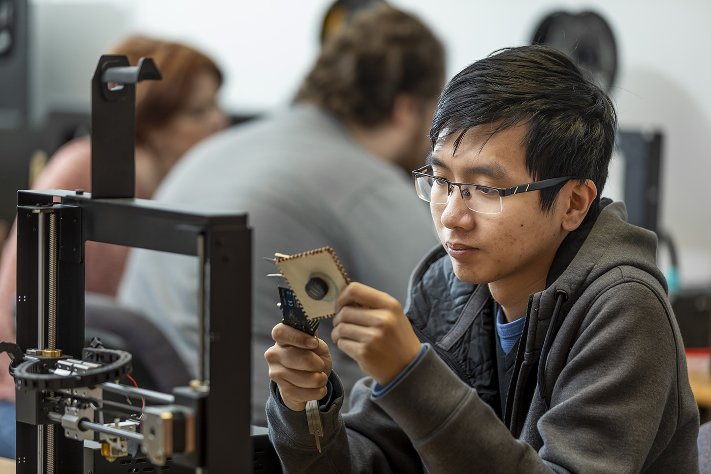 Oklahoma City Community College engineering students.