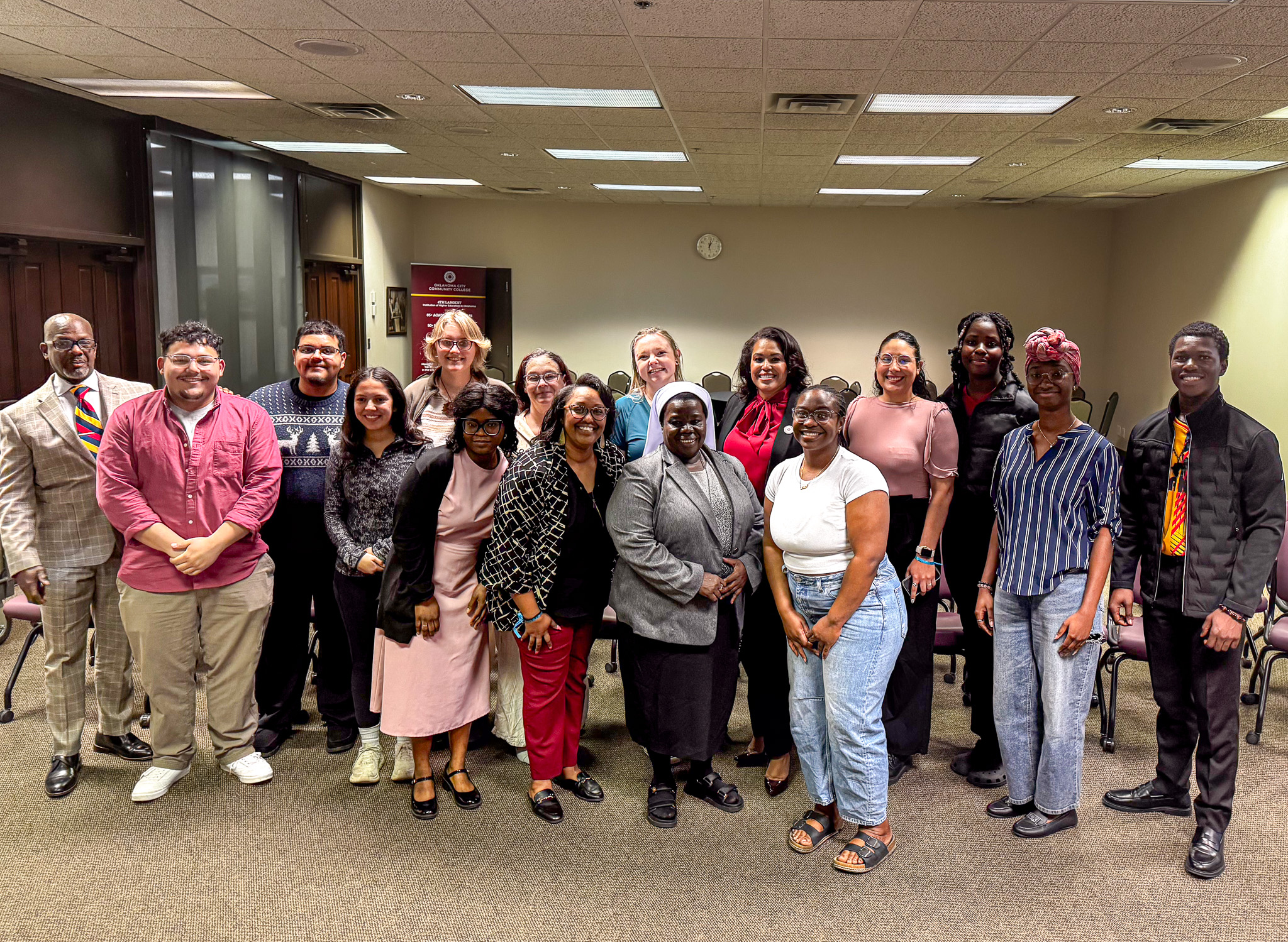 Whitten Fellows with Sister Rosemary Nyirumbe and members of the OCCC leadership team.