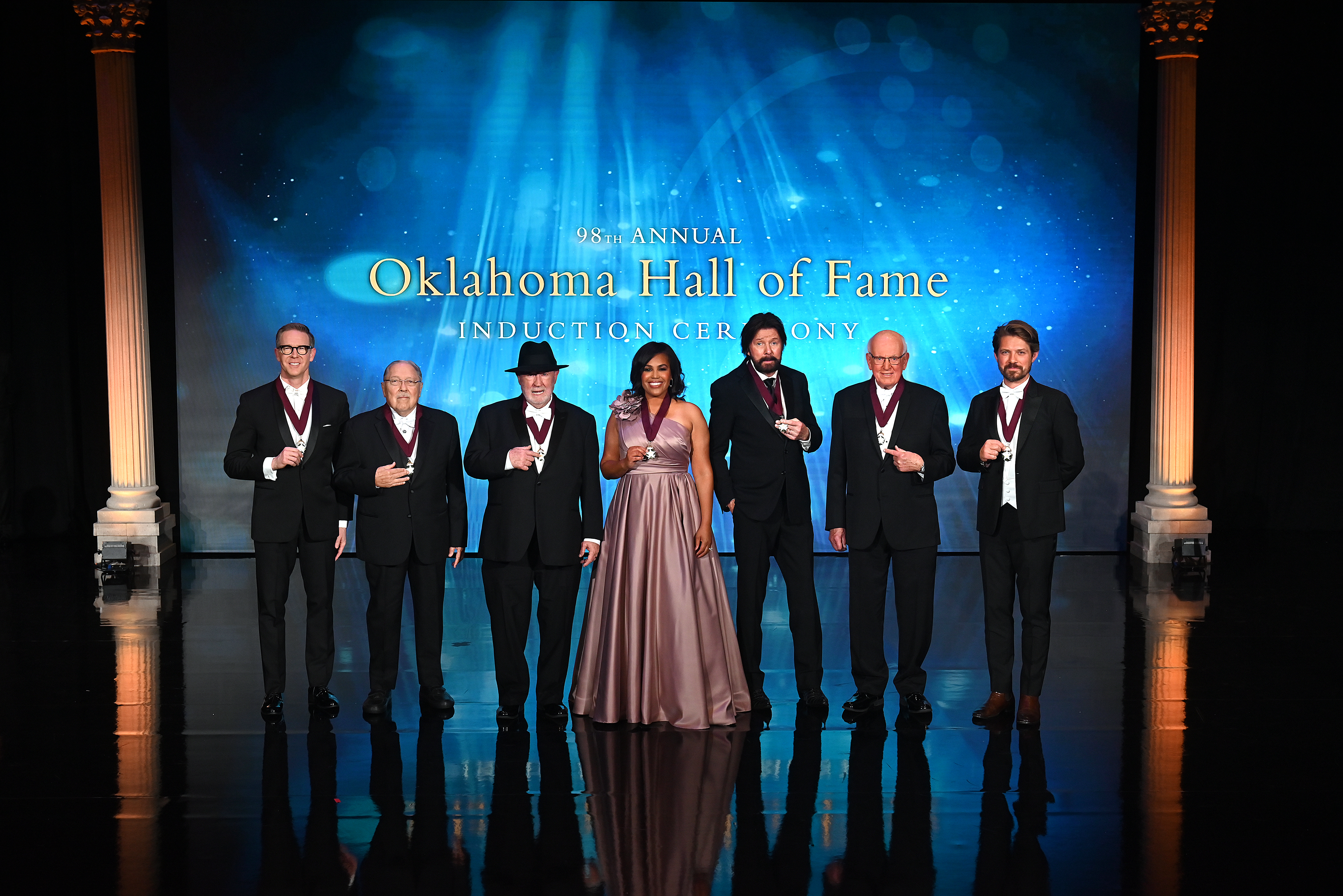 The seven 2025 inductees into the Oklahoma Hall of Fame.